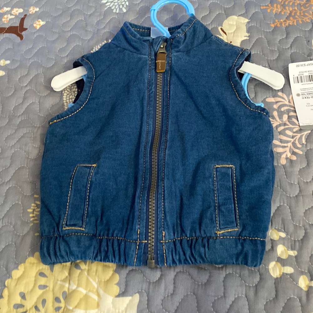 Carters baby denim vest